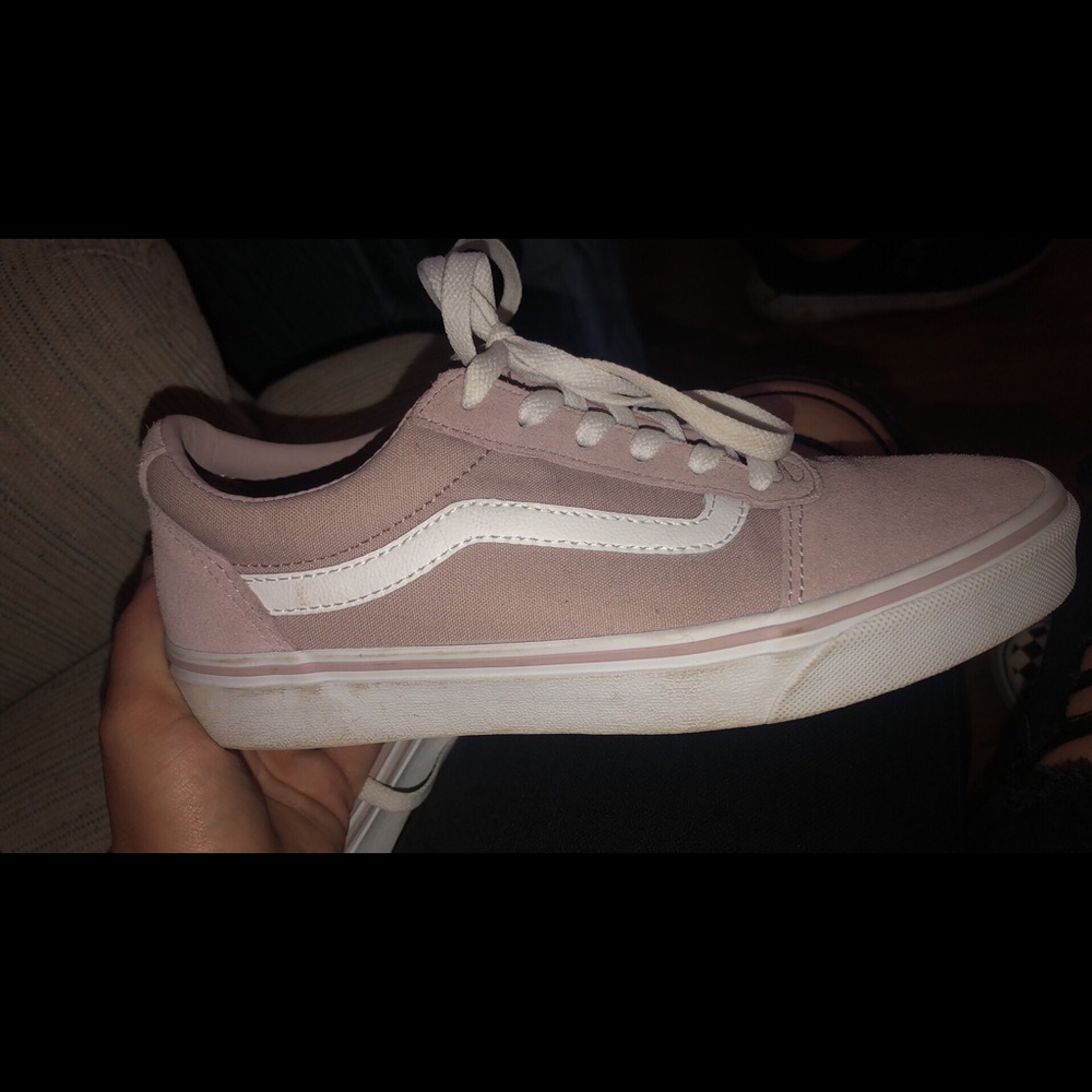 Pink suede vans